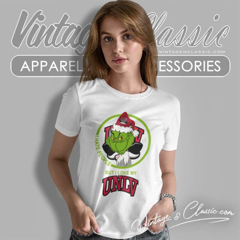 Unlv Rebels Ncaa Christmas Grinch Shirt I Hate People But I Love My Unlv Women TShirt 1 Unlv Rebels Ncaa Christmas Grinch Shirt I Hate People But I Love My Unlv Women TShirt 1