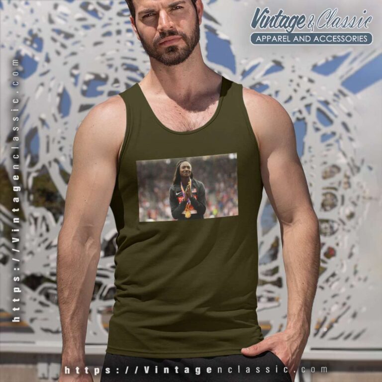 Us Sprinter Olympic Medallist Tori Bowie Tank Top Racerback Us Sprinter Olympic Medallist Tori Bowie Tank Top Racerback