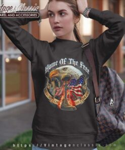 Usa Eagle Flag Home Of The Free Because Of The Brave Sweatshirt