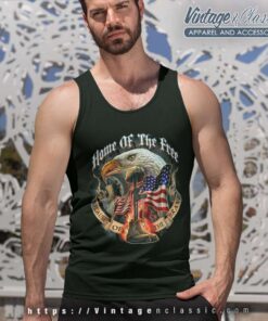Usa Eagle Flag Home Of The Free Because Of The Brave Tank Top Racerback