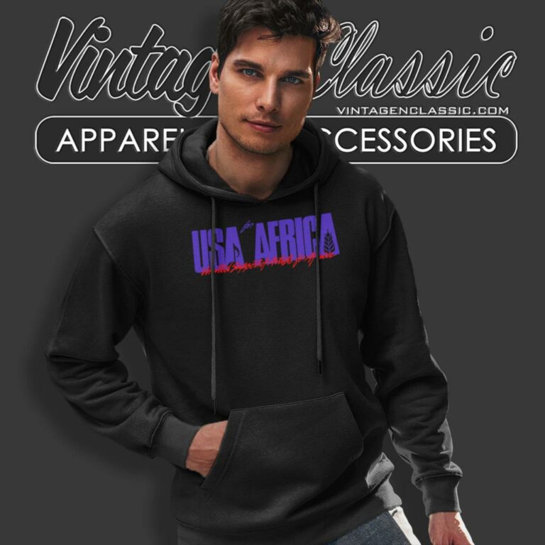 Usa For Africa Logo Hoodie Usa For Africa Logo Hoodie
