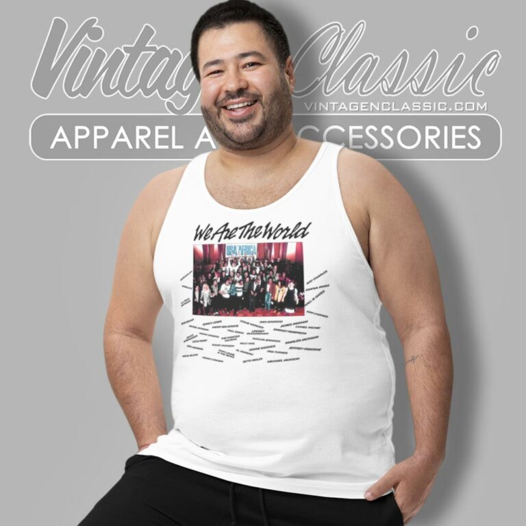 Usa For Africa Shirt We Are The World Tank Top Racerback Usa For Africa Shirt We Are The World Tank Top Racerback