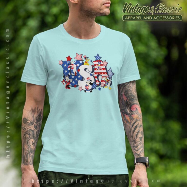 Usa Mickey And Friends 4th Of July Flag T Shirt Usa Mickey And Friends 4th Of July Flag T Shirt