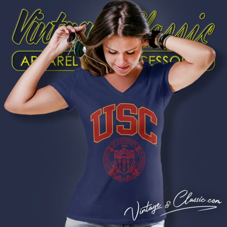 Usc Shirt University Of Southern California V Neck TShirt Usc Shirt University Of Southern California V Neck TShirt