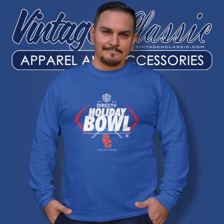 Usc Trojans Directv Holiday Bowl Petco Park Logo Long Sleeve Tee Usc Trojans Directv Holiday Bowl Petco Park Logo Long Sleeve Tee