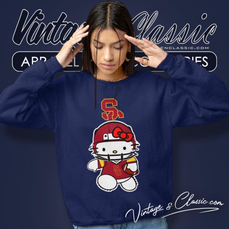Usc Trojans Hello Kitty Sweatshirt Usc Trojans Hello Kitty Sweatshirt