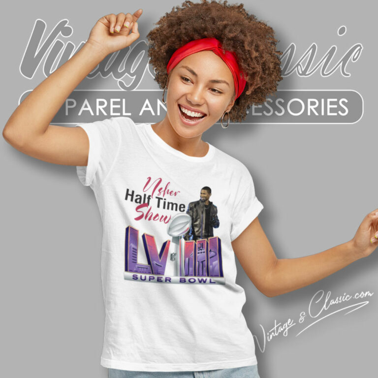 Usher Halftime Show Super Bowl Lviii Women T Shirt Usher Halftime Show Super Bowl Lviii Women T Shirt