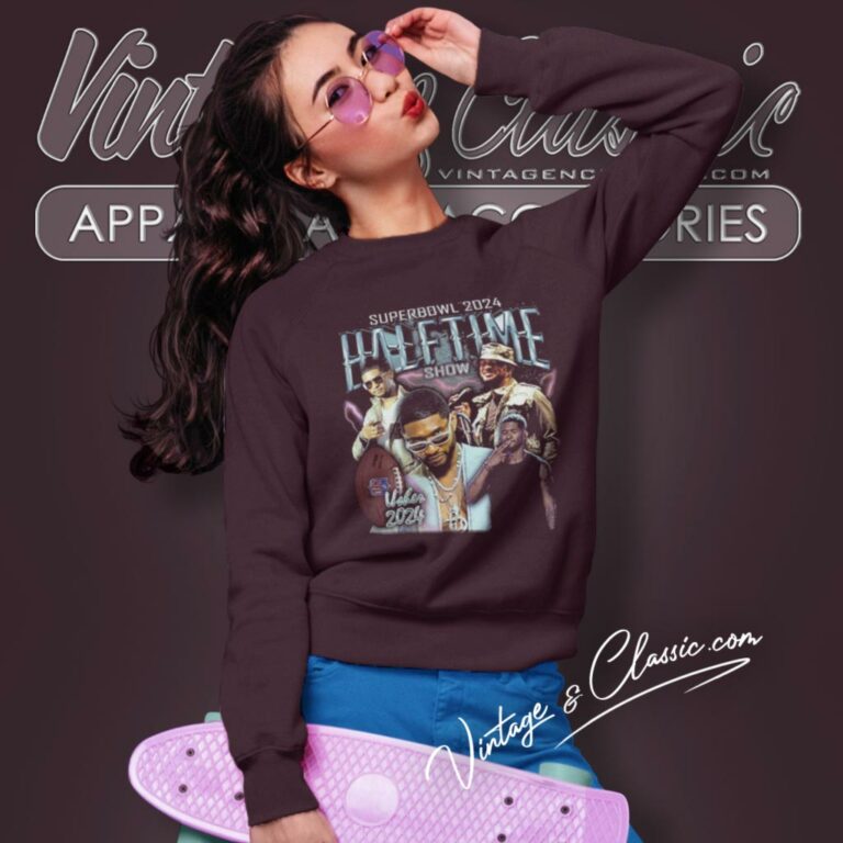 Usher Super Bowl 2024 Halftime Show Sweatshirt Usher Super Bowl 2024 Halftime Show Sweatshirt