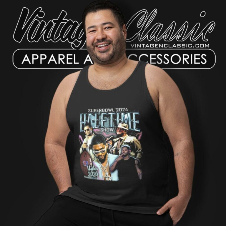 Usher Super Bowl 2024 Halftime Show Tank Top Racerback Usher Super Bowl 2024 Halftime Show Tank Top Racerback