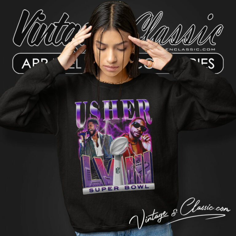 Usher Super Bowl Lviii 2024 Sweatshirt Usher Super Bowl Lviii 2024 Sweatshirt