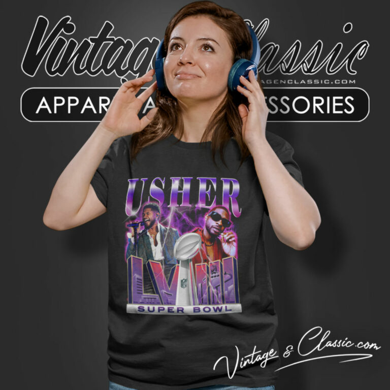 Usher Super Bowl Lviii 2024 Women T Shirt Usher Super Bowl Lviii 2024 Women T Shirt