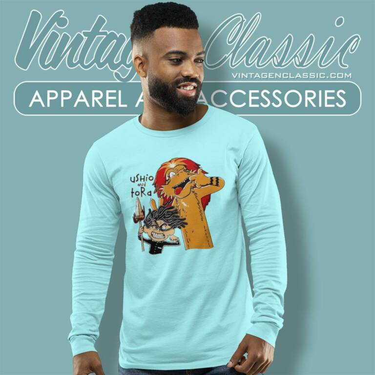 Ushio And Tora Calvin And Hobbes Tide And Tiger Long Sleeve Tee Ushio And Tora Calvin And Hobbes Tide And Tiger Long Sleeve Tee