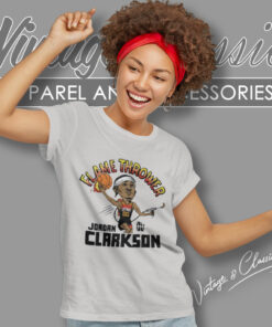 Utah Jazz Flamethrower Jordan Clarkson Women T Shirt