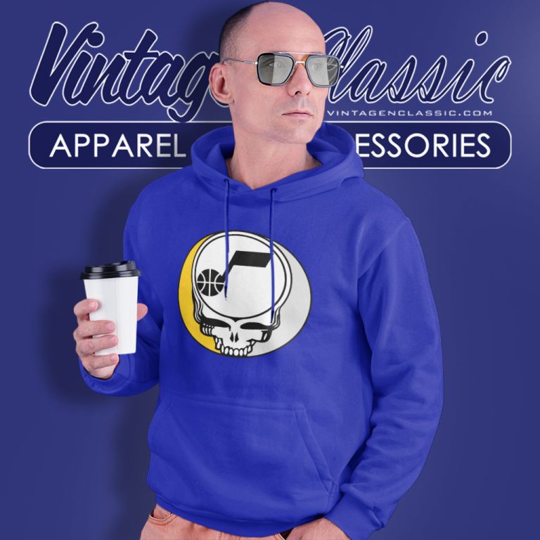 Utah Jazz Grateful Dead Steal Your Face Hoodie Utah Jazz Grateful Dead Steal Your Face Hoodie