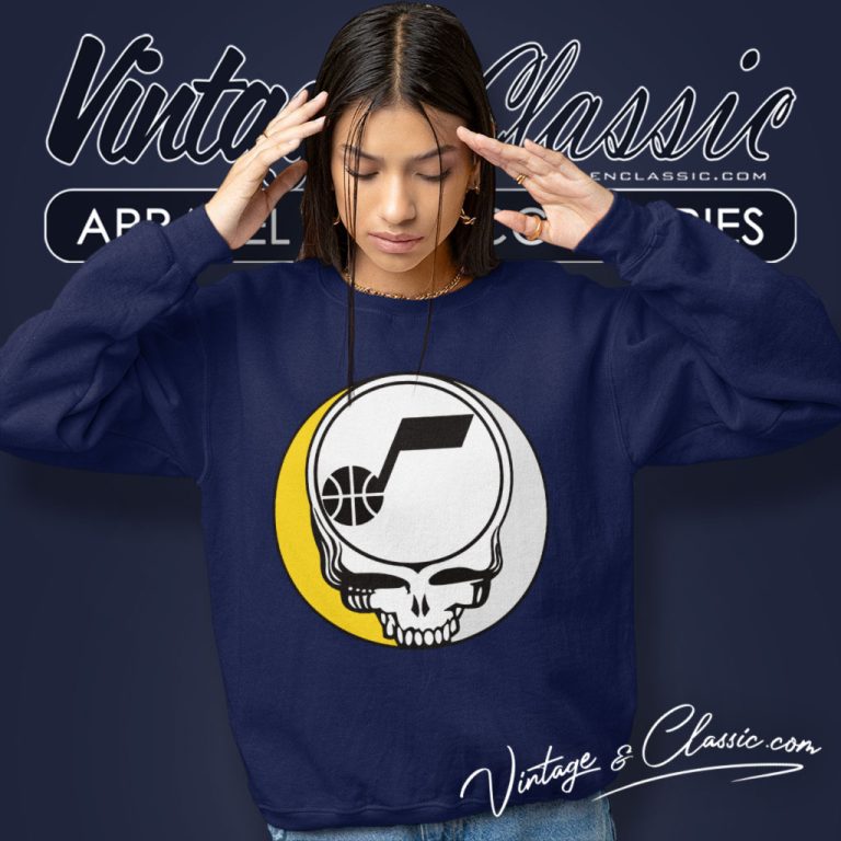 Utah Jazz Grateful Dead Steal Your Face Sweatshirt Utah Jazz Grateful Dead Steal Your Face Sweatshirt