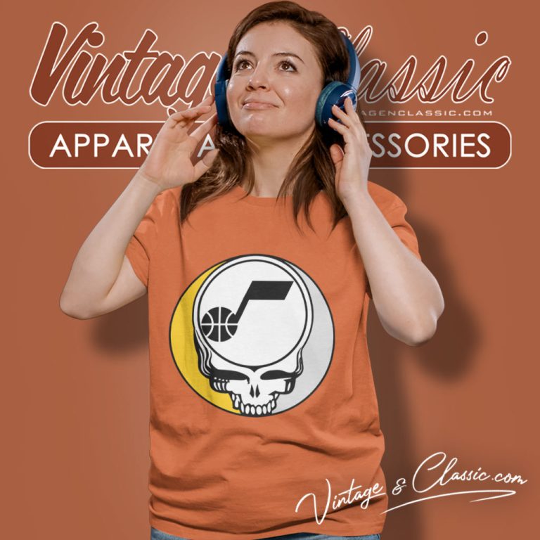 Utah Jazz Grateful Dead Steal Your Face Women T Shirt Utah Jazz Grateful Dead Steal Your Face Women T Shirt