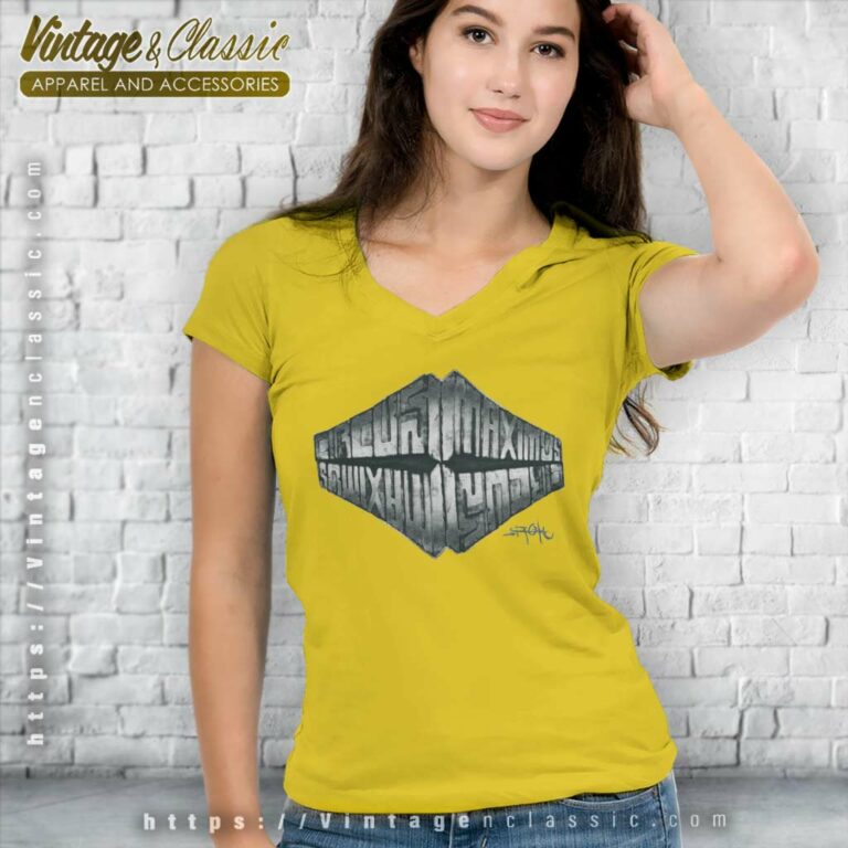 Utopia Circus Maximus Logo V Neck TShirt Utopia Circus Maximus Logo V Neck TShirt