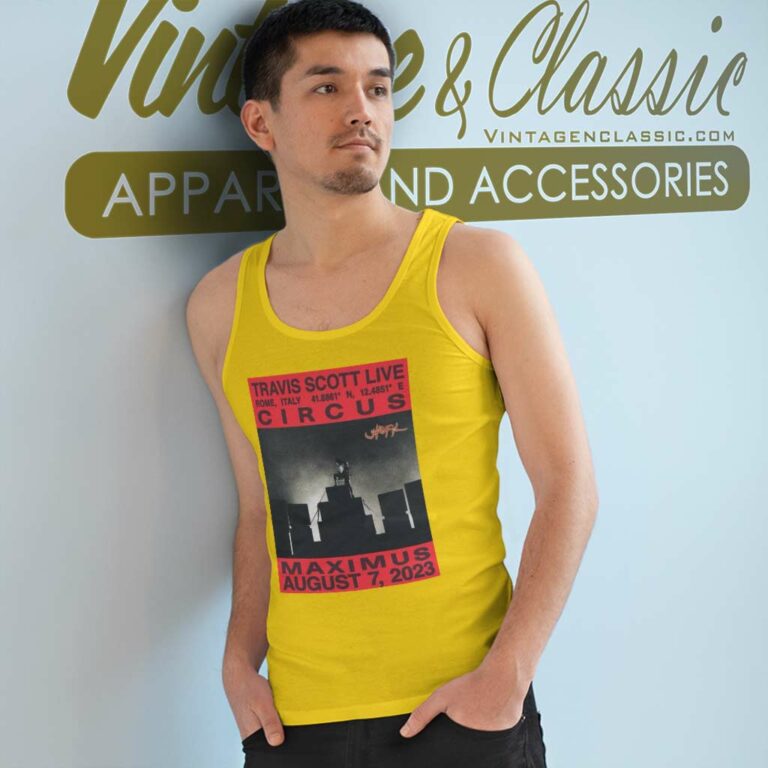 Utopia World Travis Scott Circus Maximus Live Rome Italy Tank Top Racerback Utopia World Travis Scott Circus Maximus Live Rome Italy Tank Top Racerback