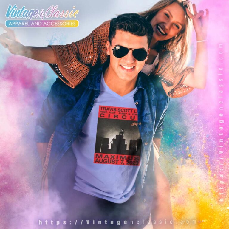 Utopia World Travis Scott Circus Maximus Live Rome Italy V Neck TShirt Utopia World Travis Scott Circus Maximus Live Rome Italy V Neck TShirt