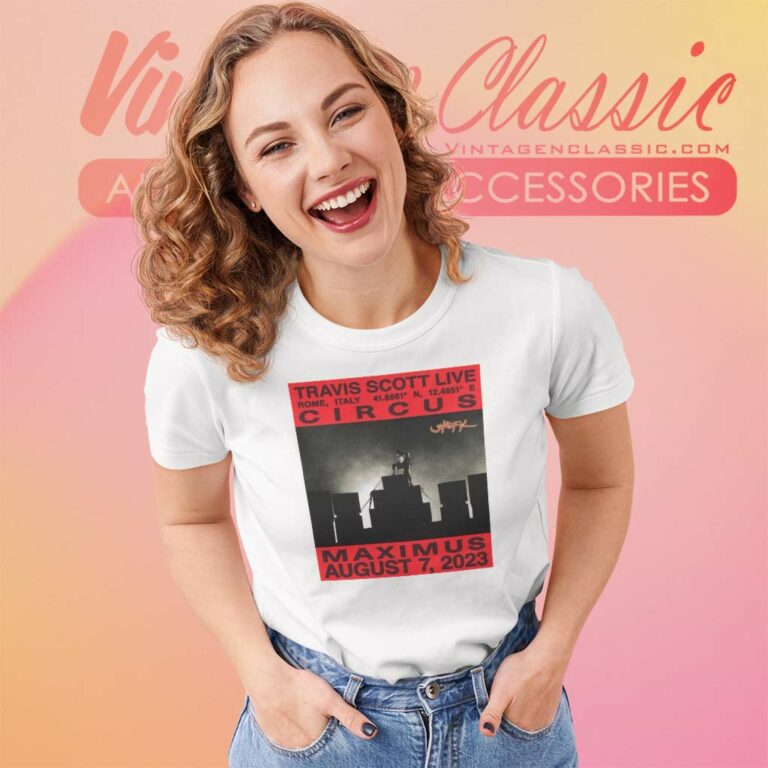 Utopia World Travis Scott Circus Maximus Live Rome Italy Women TShirt Utopia World Travis Scott Circus Maximus Live Rome Italy Women TShirt