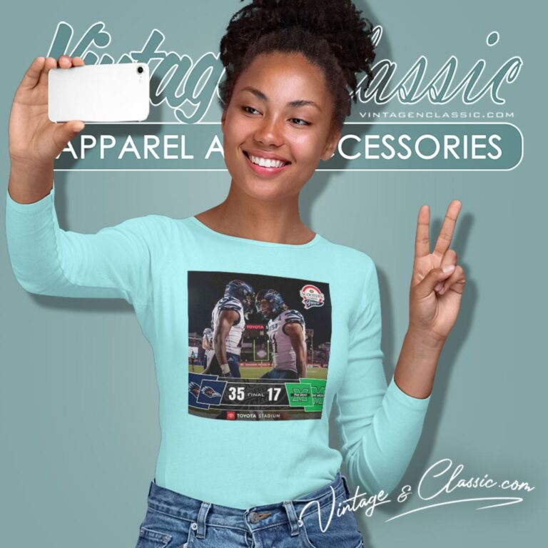 Utsa Football Defeated Marshall Thundering Herd 35 17 Become 2023 Frisco Bowl Champions Poster Long Sleeve Tee Utsa Football Defeated Marshall Thundering Herd 35 17 Become 2023 Frisco Bowl Champions Poster Long Sleeve Tee