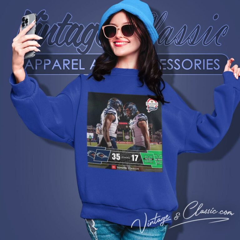 Utsa Football Defeated Marshall Thundering Herd 35 17 Become 2023 Frisco Bowl Champions Poster Sweatshirt Utsa Football Defeated Marshall Thundering Herd 35 17 Become 2023 Frisco Bowl Champions Poster Sweatshirt