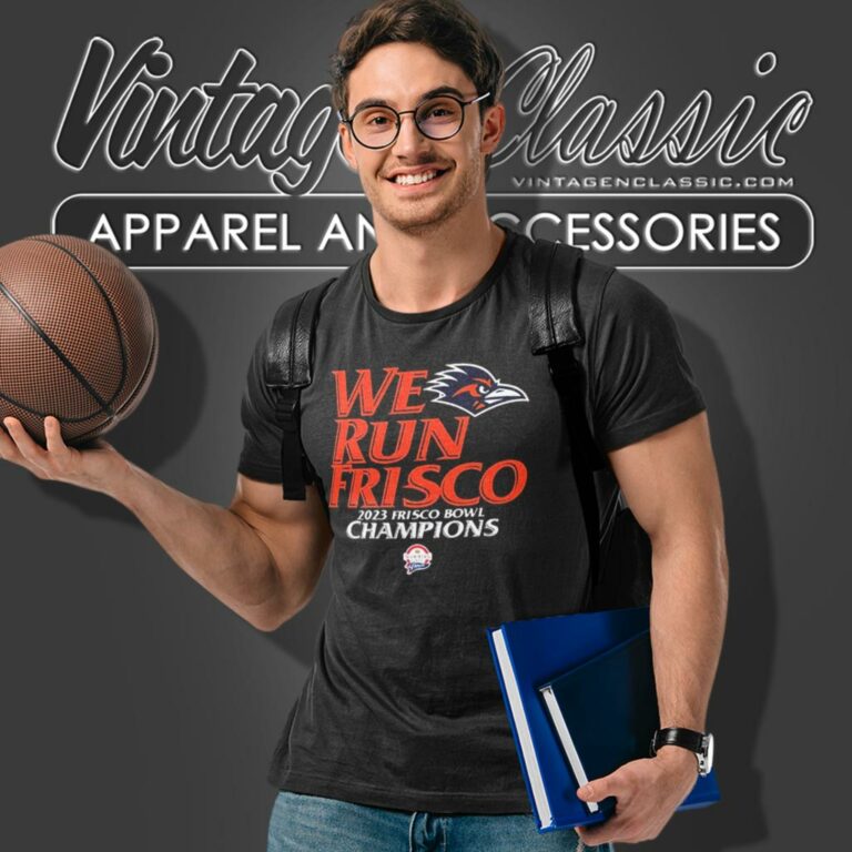 Utsa Football We Run Frisco 2023 Frisco Bowl Champions T Shirt Utsa Football We Run Frisco 2023 Frisco Bowl Champions T Shirt
