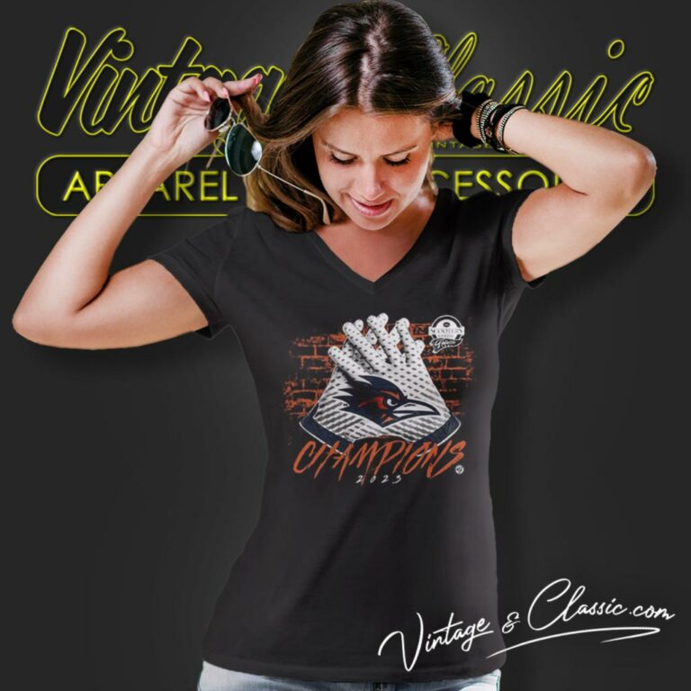 Utsa Roadrunners 2023 Frisco Bowl Champions V Neck TShirt Utsa Roadrunners 2023 Frisco Bowl Champions V Neck TShirt