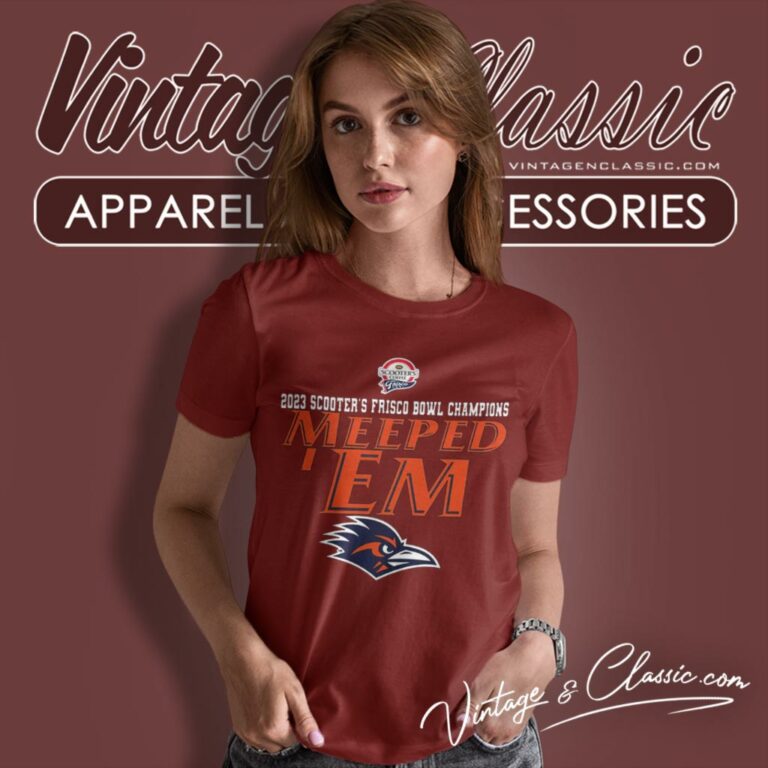 Utsa Roadrunners Are 2023 Frisco Bowl Champions Meeped Em Women T Shirt Utsa Roadrunners Are 2023 Frisco Bowl Champions Meeped Em Women T Shirt