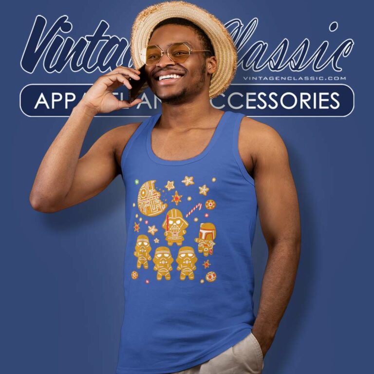 Vader Stormtrooper Gingerbread Cookies Galactic Empire Tank Top Racerback Vader Stormtrooper Gingerbread Cookies Galactic Empire Tank Top Racerback