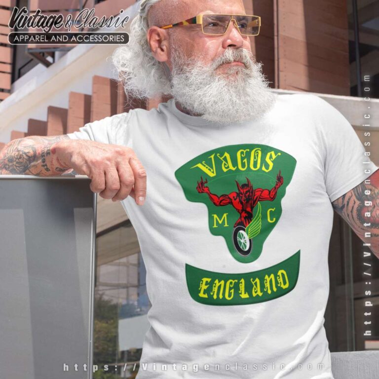Vagos Mc England Biker T shirt Vagos Mc England Biker T shirt