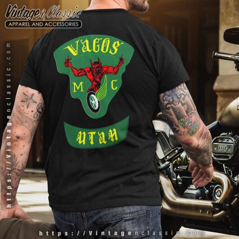 Vagos Mc Utah T shirt Backside 1 Vagos Mc Utah T shirt Backside 1