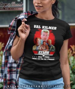 Val Kilmer Iceman 1959 2025 Signature Shirt Women T Shirt