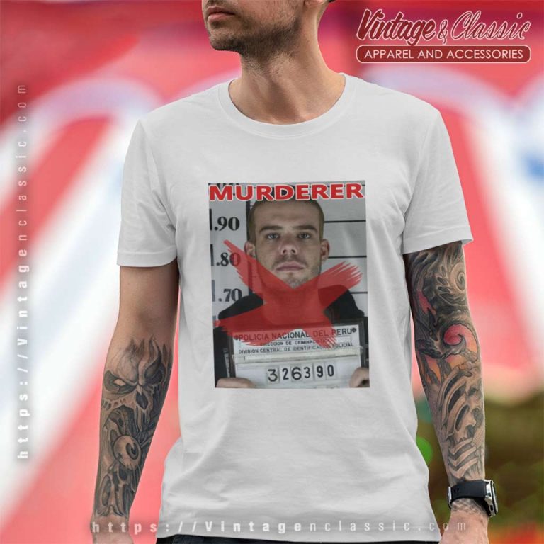 Van Der Sloot Confesses Murderer Shirt Shocking Confession Portrait T Shirt Van Der Sloot Confesses Murderer Shirt Shocking Confession Portrait T Shirt