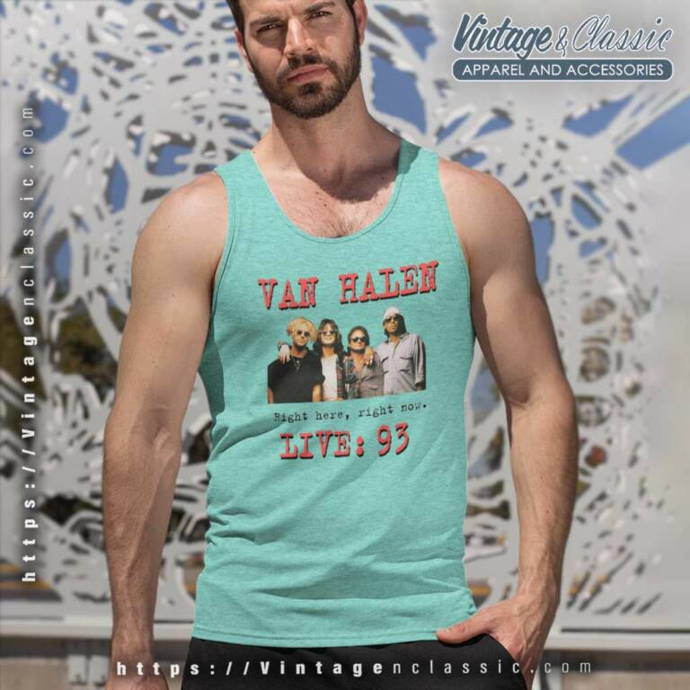 Van Halen 1993 World Tour Tank Top Racerback Van Halen 1993 World Tour Tank Top Racerback