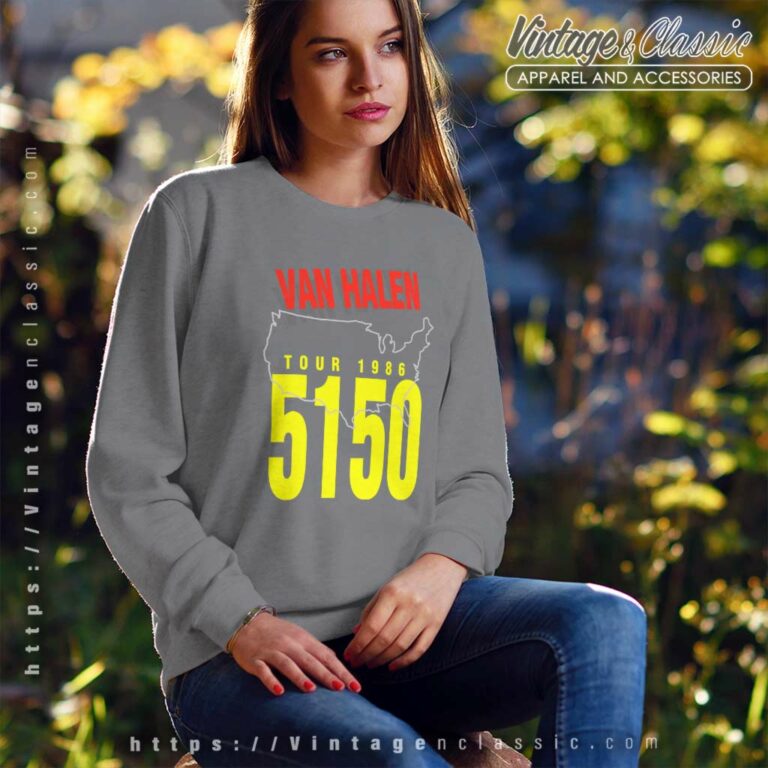 Van Halen 5150 Tour Sweatshirt Van Halen 5150 Tour Sweatshirt