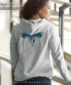 Van Halen Classic Logo Shirt 7 Van Halen Backside Hoodie