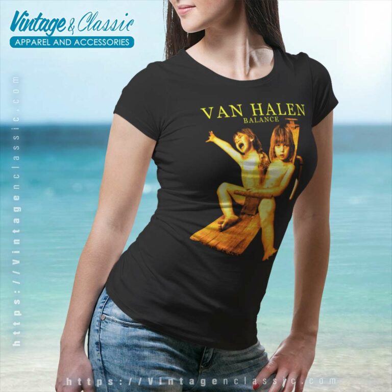 Van Halen Balance 1995 Tour Women TShirt 1 Van Halen Balance 1995 Tour Women TShirt 1