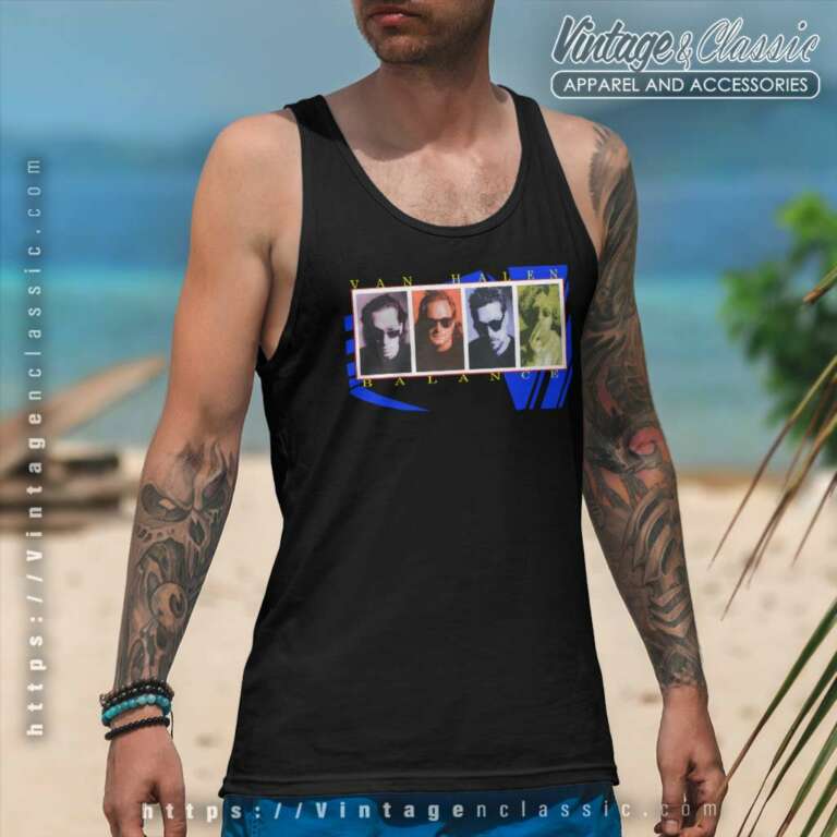 Van Halen Balance Rock Concert Tank Top Racerback Van Halen Balance Rock Concert Tank Top Racerback
