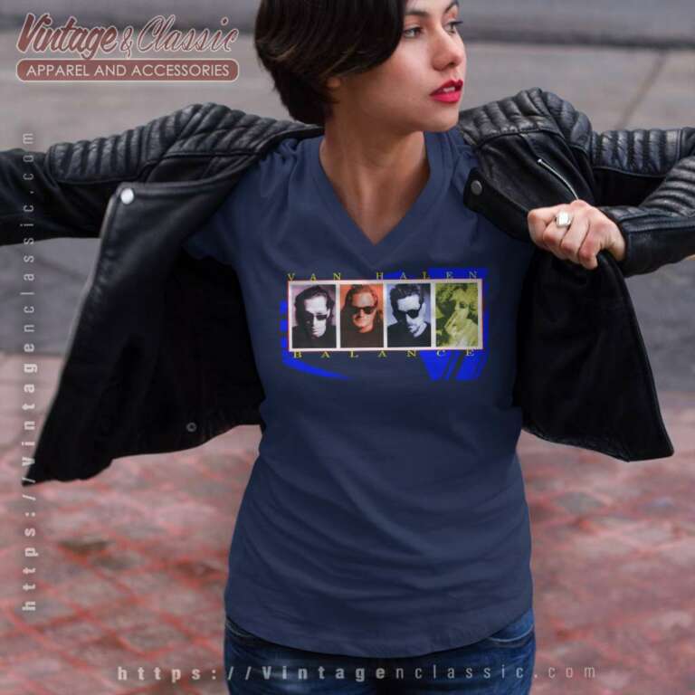Van Halen Balance Rock Concert V Neck TShirt Van Halen Balance Rock Concert V Neck TShirt