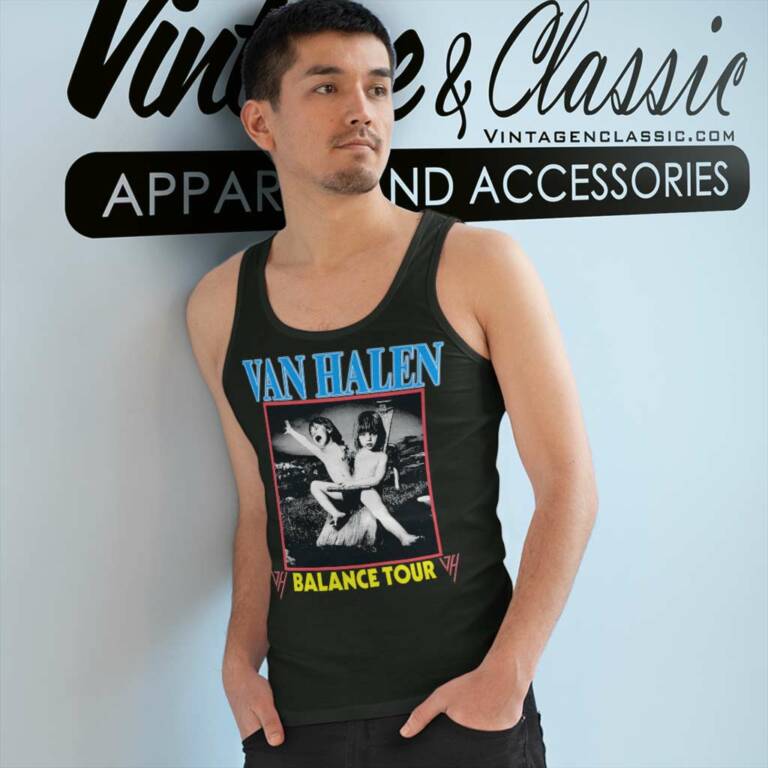 Van Halen Balance Tour Tank Top Racerback Van Halen Balance Tour Tank Top Racerback