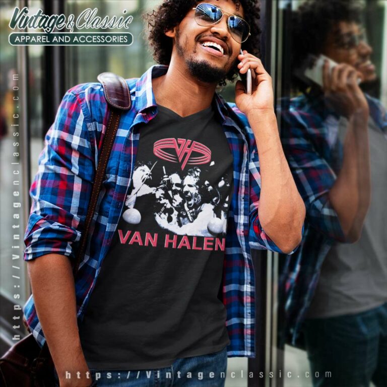 Van Halen Fuck N Live V Neck TShirt Van Halen Fuck N Live V Neck TShirt