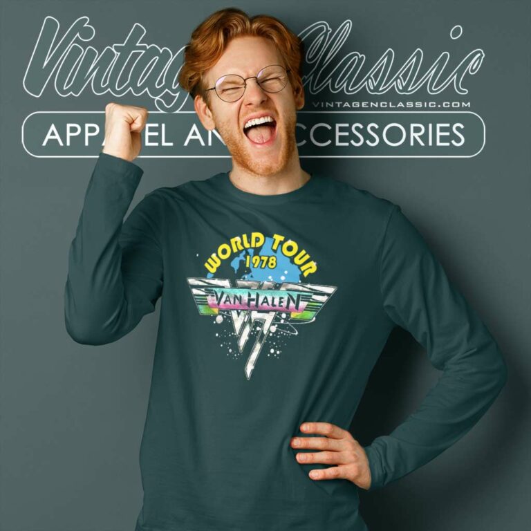 Van Halen Lightning World Tour Long Sleeve Tee Van Halen Lightning World Tour Long Sleeve Tee