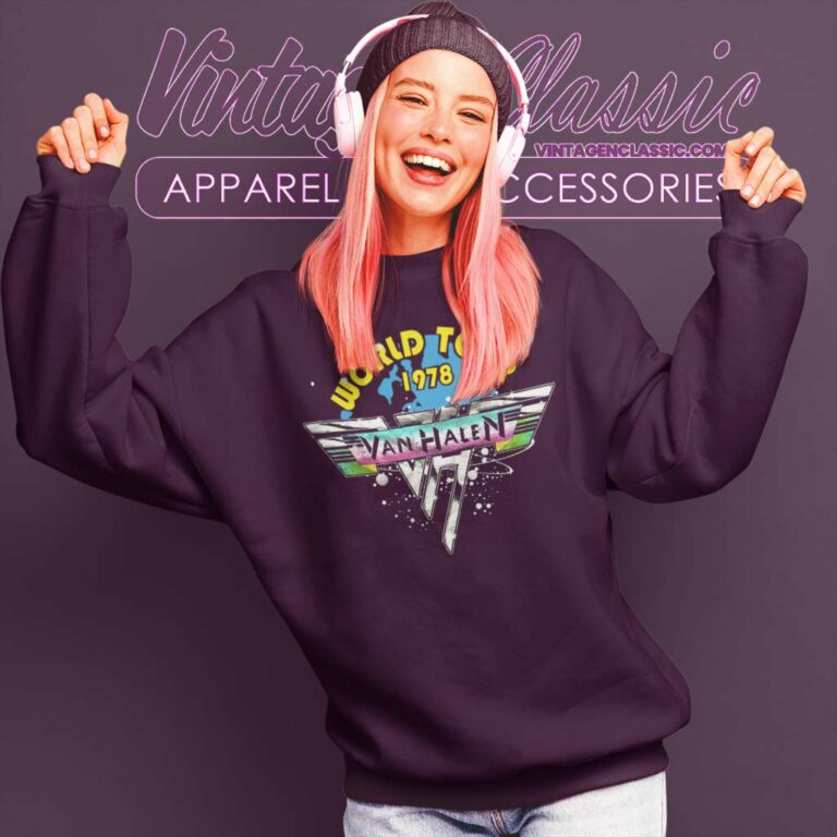 Van Halen Lightning World Tour Sweatshirt Van Halen Lightning World Tour Sweatshirt
