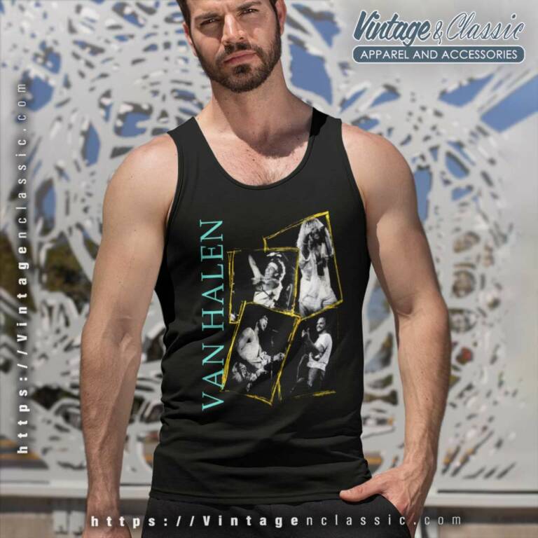 Van Halen Ou812 World Tour Tank Top Racerback Van Halen Ou812 World Tour Tank Top Racerback