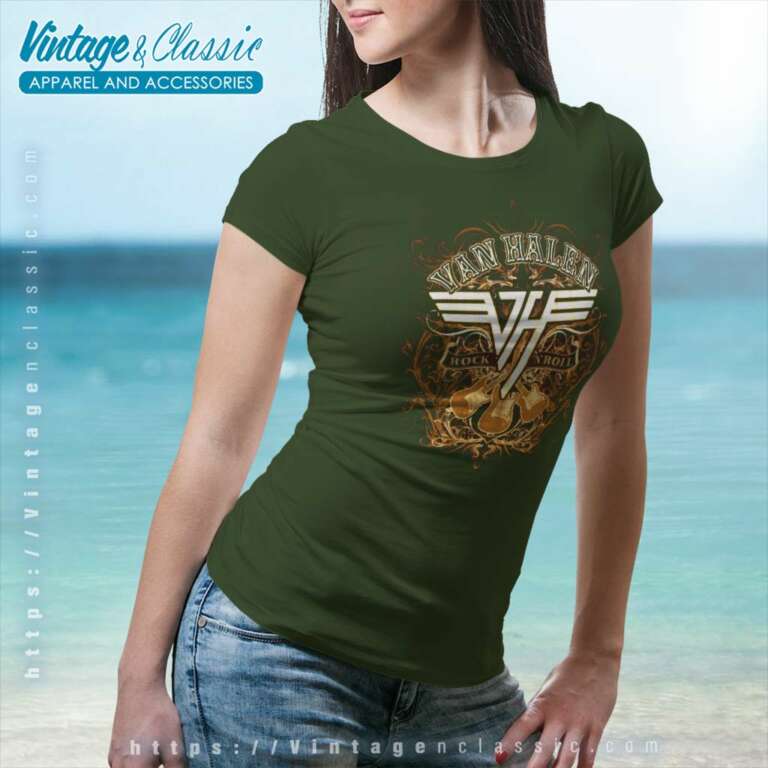 Van Halen Rock And Roll Women TShirt Van Halen Rock And Roll Women TShirt