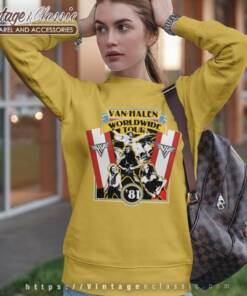 Van Halen Shirt Fair Warning Worldwide Tour 5 Van Halen Shirt Fair Warning Worldwide Tour Sweatshirt