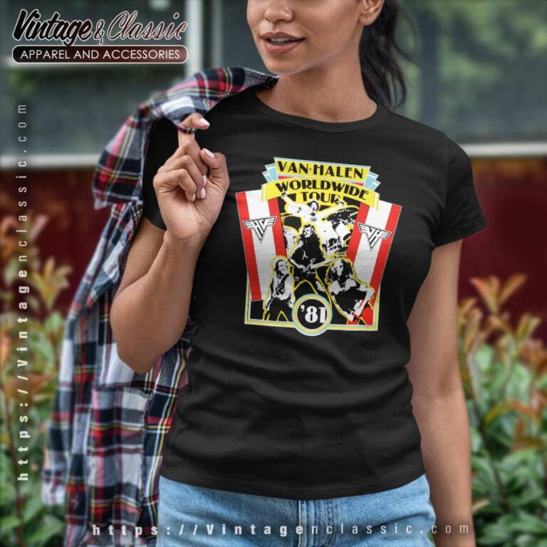 Van Halen Shirt Fair Warning Worldwide Tour Women TShirt Van Halen Shirt Fair Warning Worldwide Tour Women TShirt
