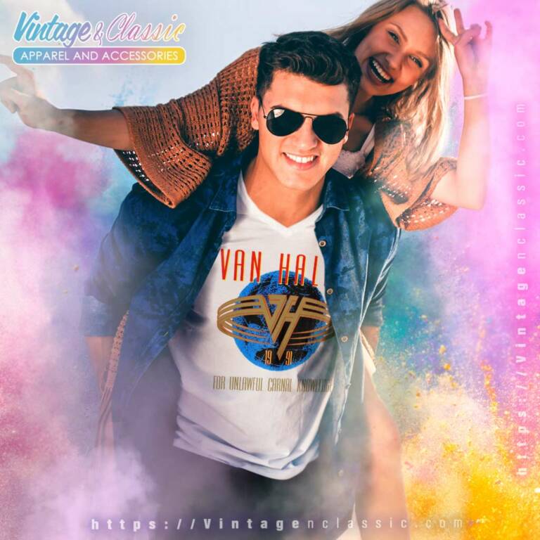 Van Halen Shirt For Unlawful Carnal Knowledge V Neck TShirt Van Halen Shirt For Unlawful Carnal Knowledge V Neck TShirt