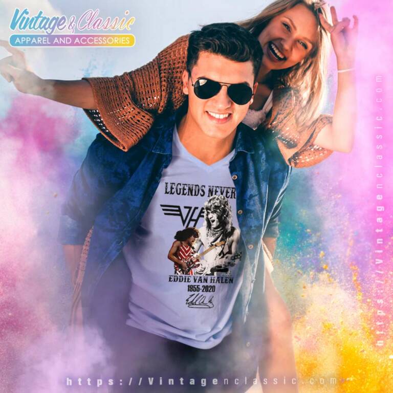 Van Halen Shirt Legend Never Die Eddie V Neck TShirt Van Halen Shirt Legend Never Die Eddie V Neck TShirt